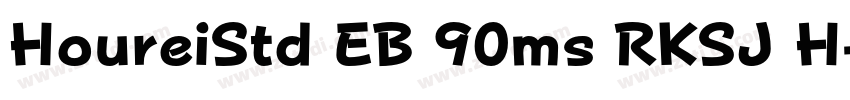 HoureiStd EB 90ms RKSJ H字体转换
